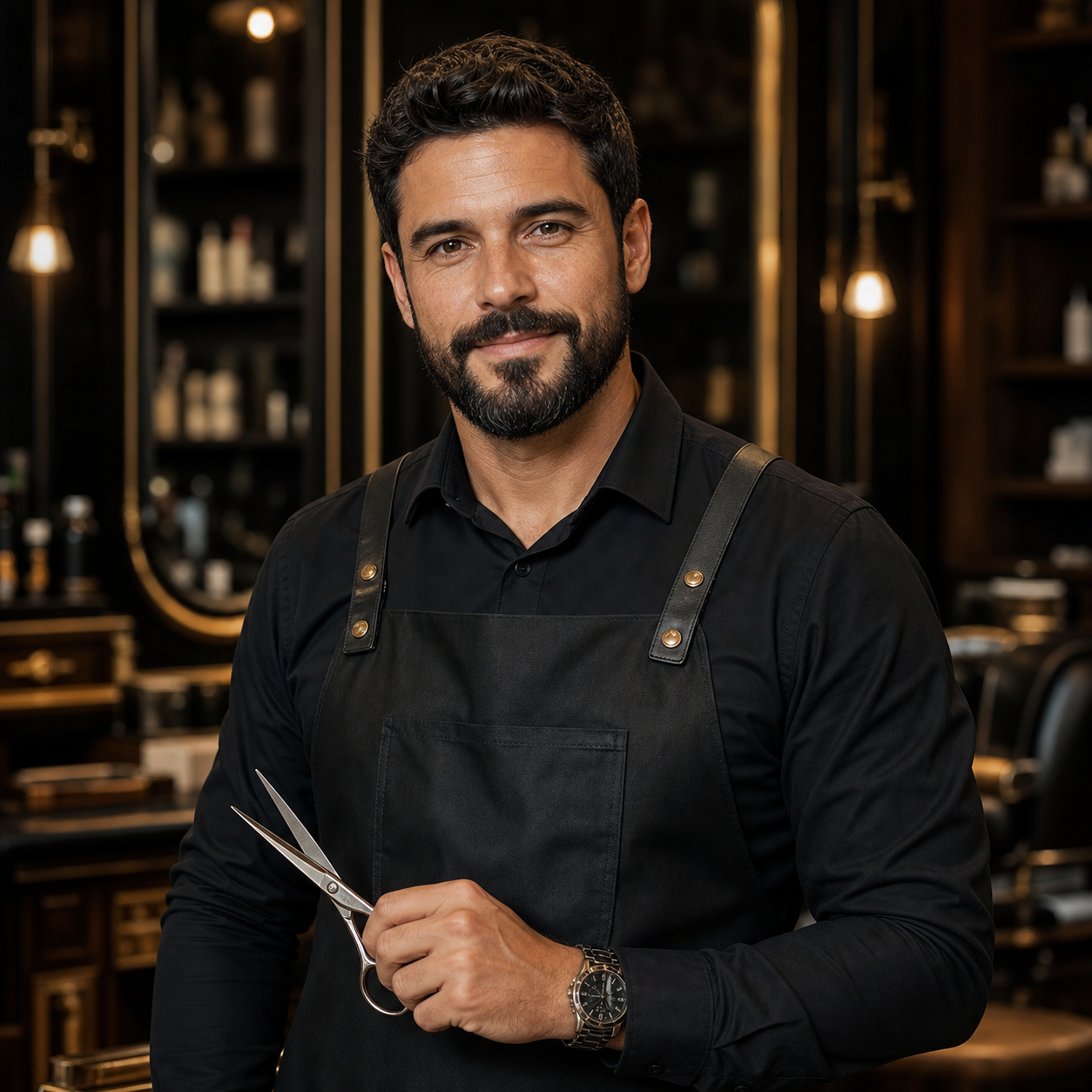 Foto profissional fictícia de Bruno Almeida