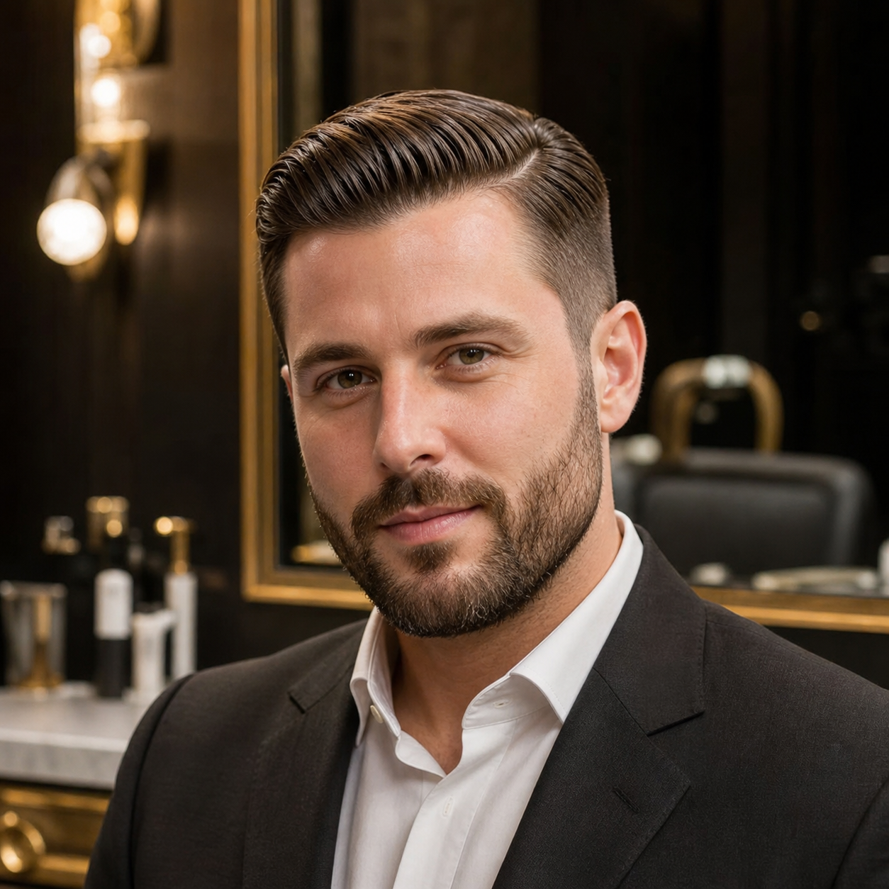 Corte social fictício da Imperial Barber Club